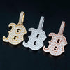 Popular Design Iced Out Jewelry Initial Letter B Pendant