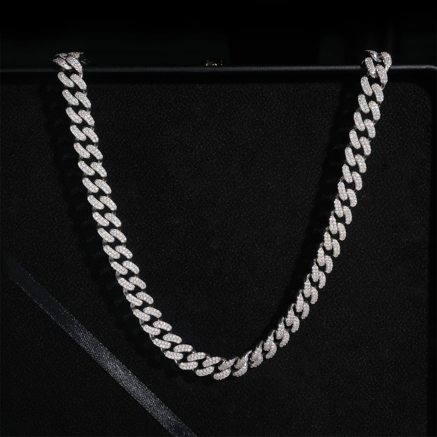 10mm Two Rows Round Link Miami Cuban Chain Necklace