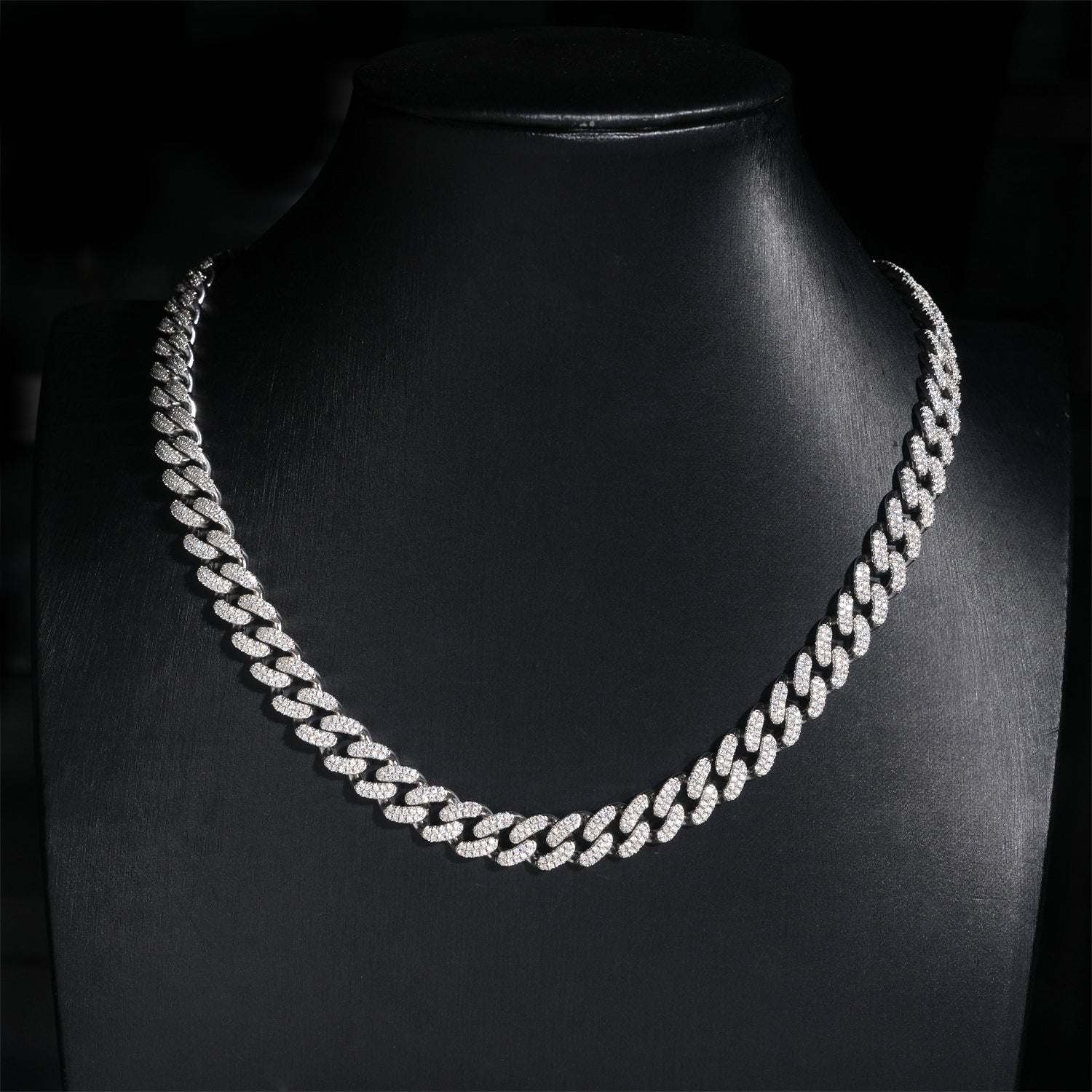 10mm Two Rows Round Link Miami Cuban Chain Necklace
