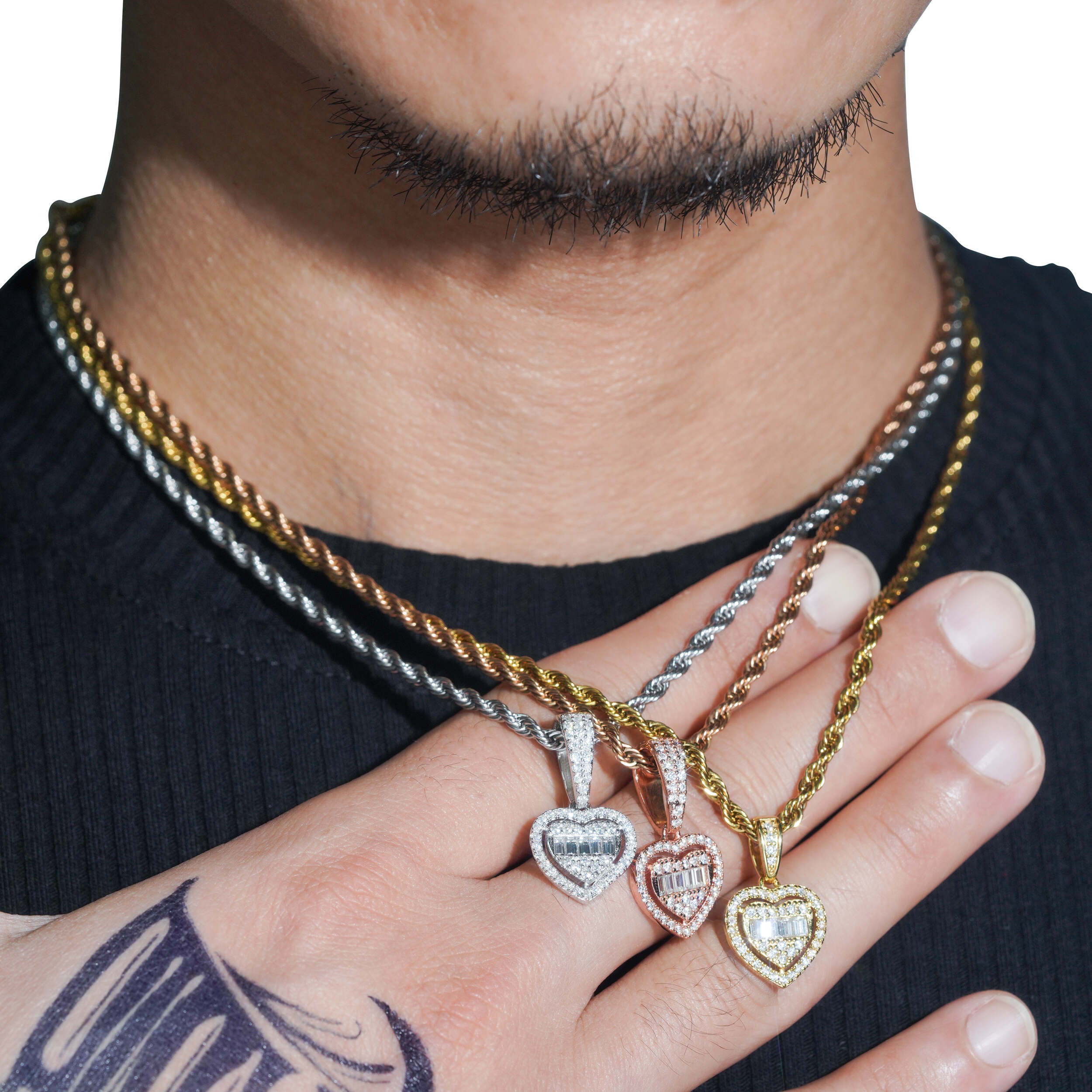 Women Heart Shaped Mini Size Heart Pendant Charm