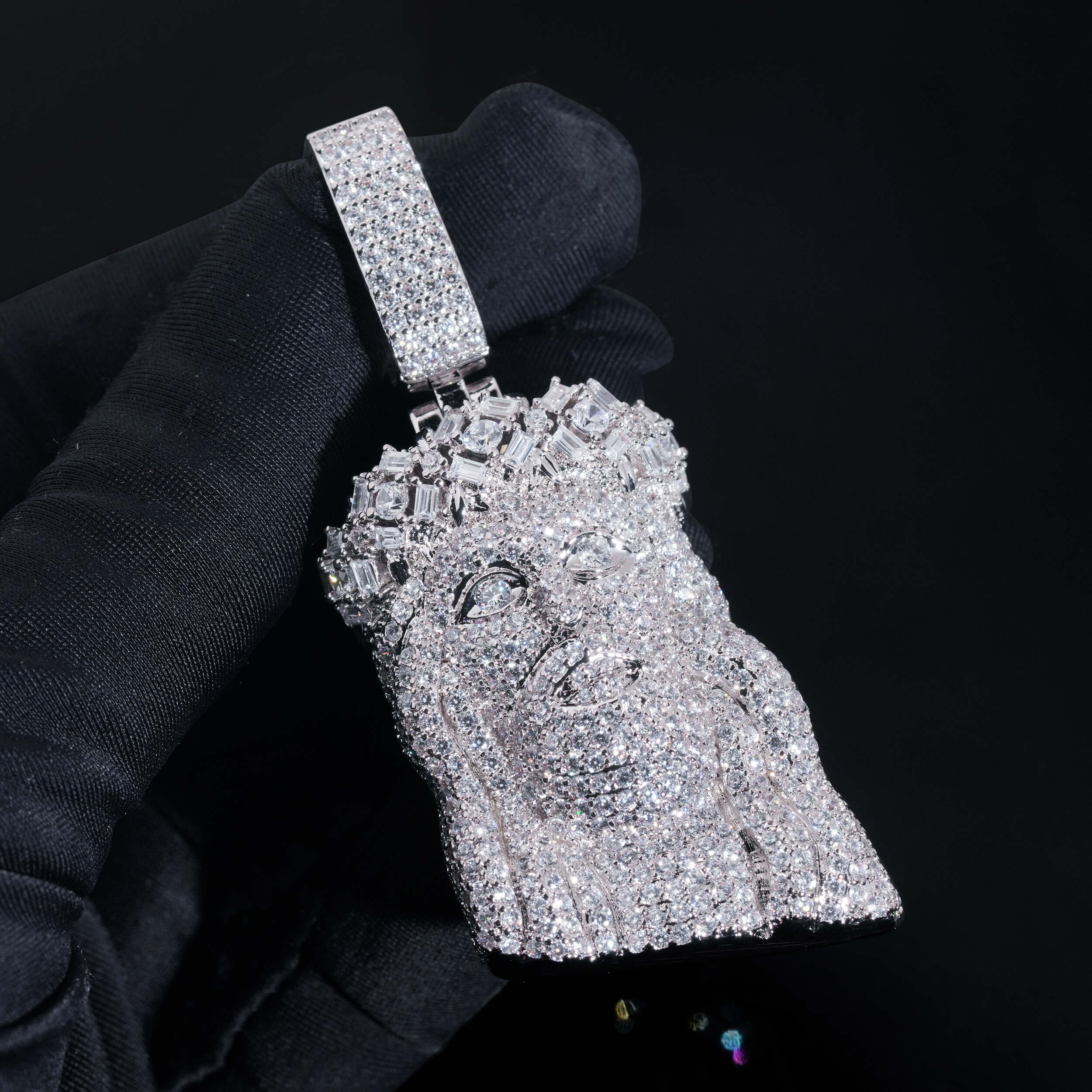 Iced Out Cz Jesus Pendant For Men