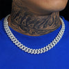 13MM Two Rows Gold Cuban Link Chain Necklace For Men