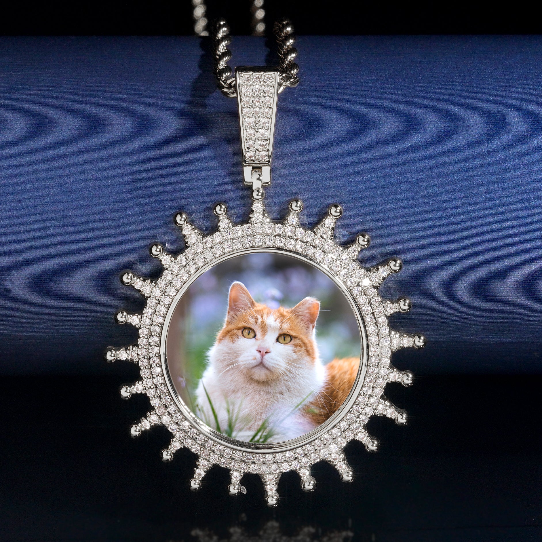 Popular Design Circle Photo Picture Memory Pendant