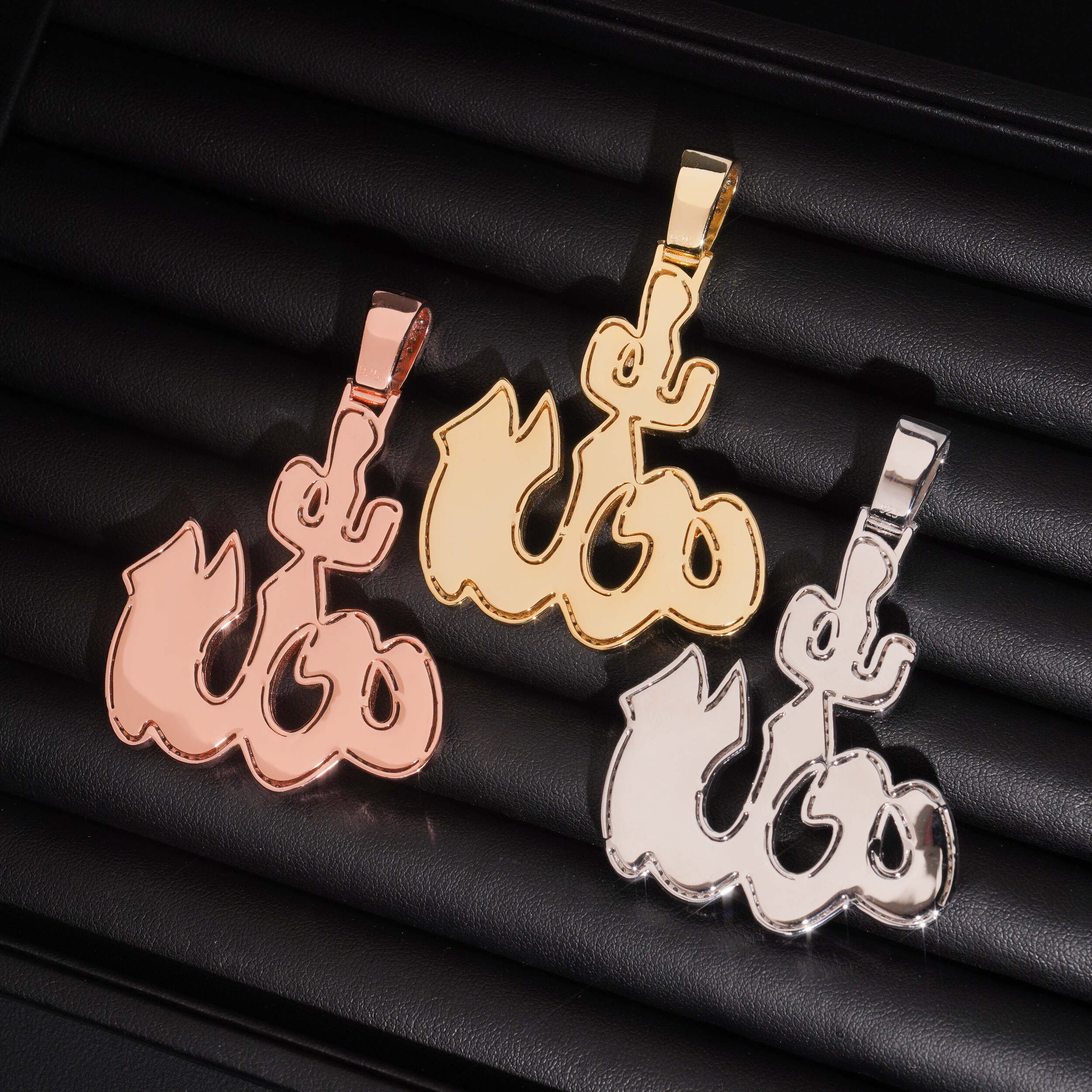 Hip Hop Jewelry Men Iced Out Allah Symbol Pendant