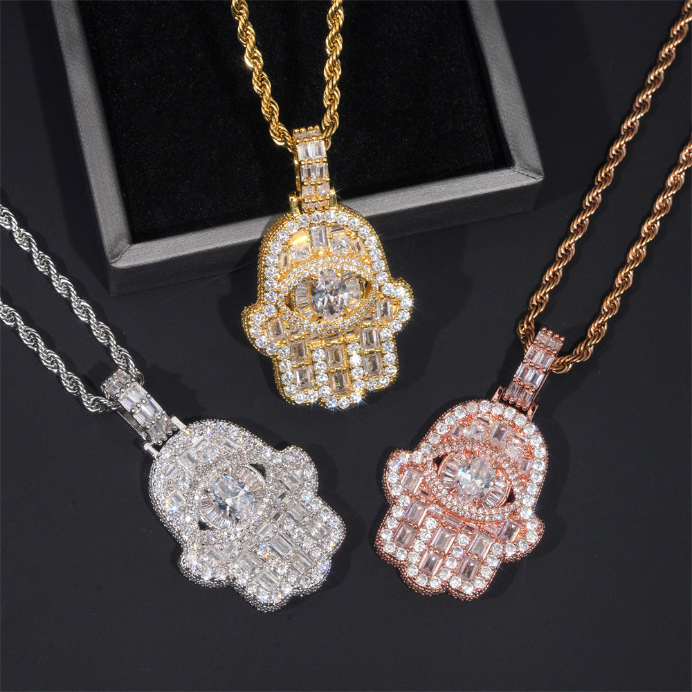 Luxury Deisgn Hamsa Pendant Charm VVS