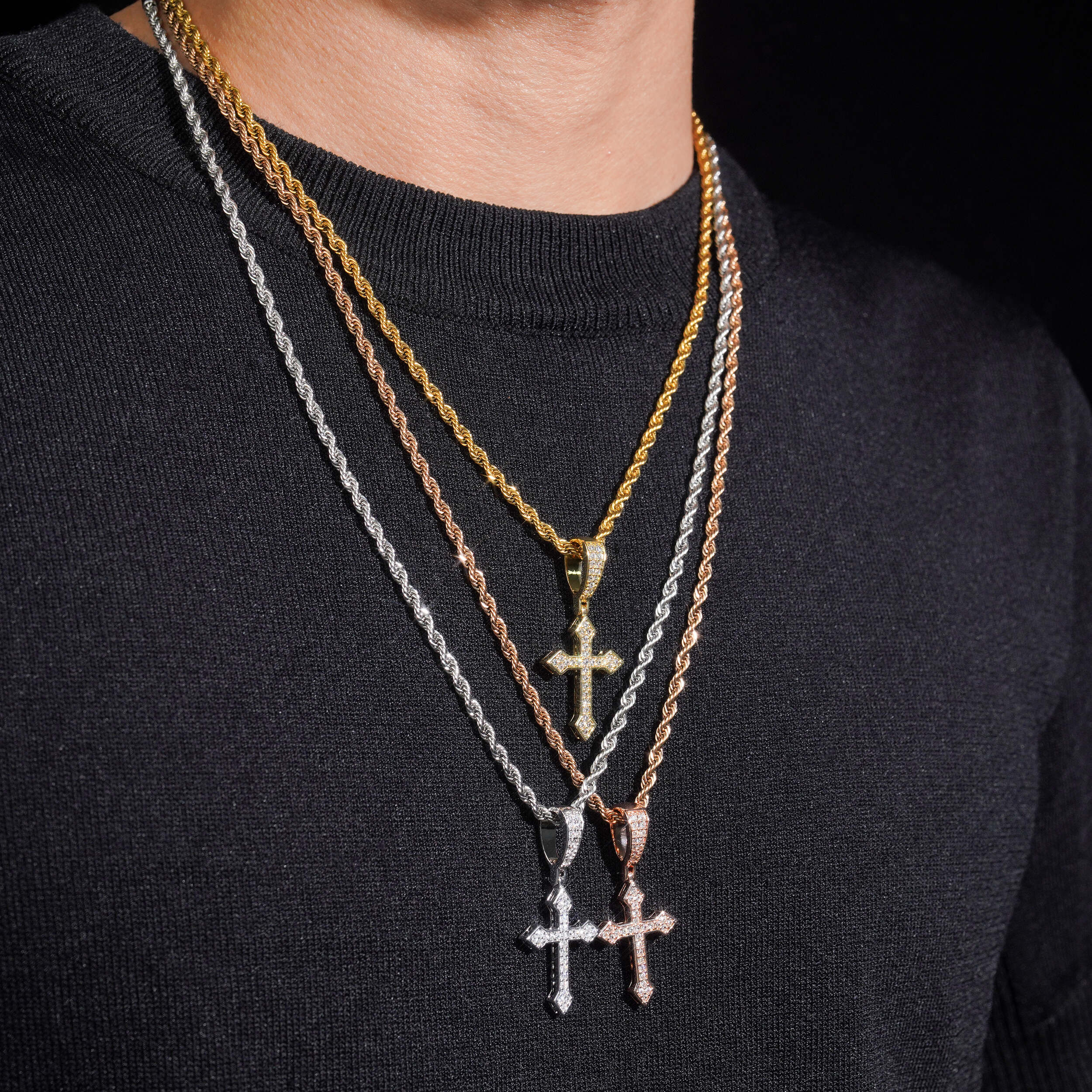 Classic Design Cross Pendant Charm For Unisex