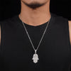 Street Fashion Iced Out Cz Jewelry Hamsa Pendant For Unisex