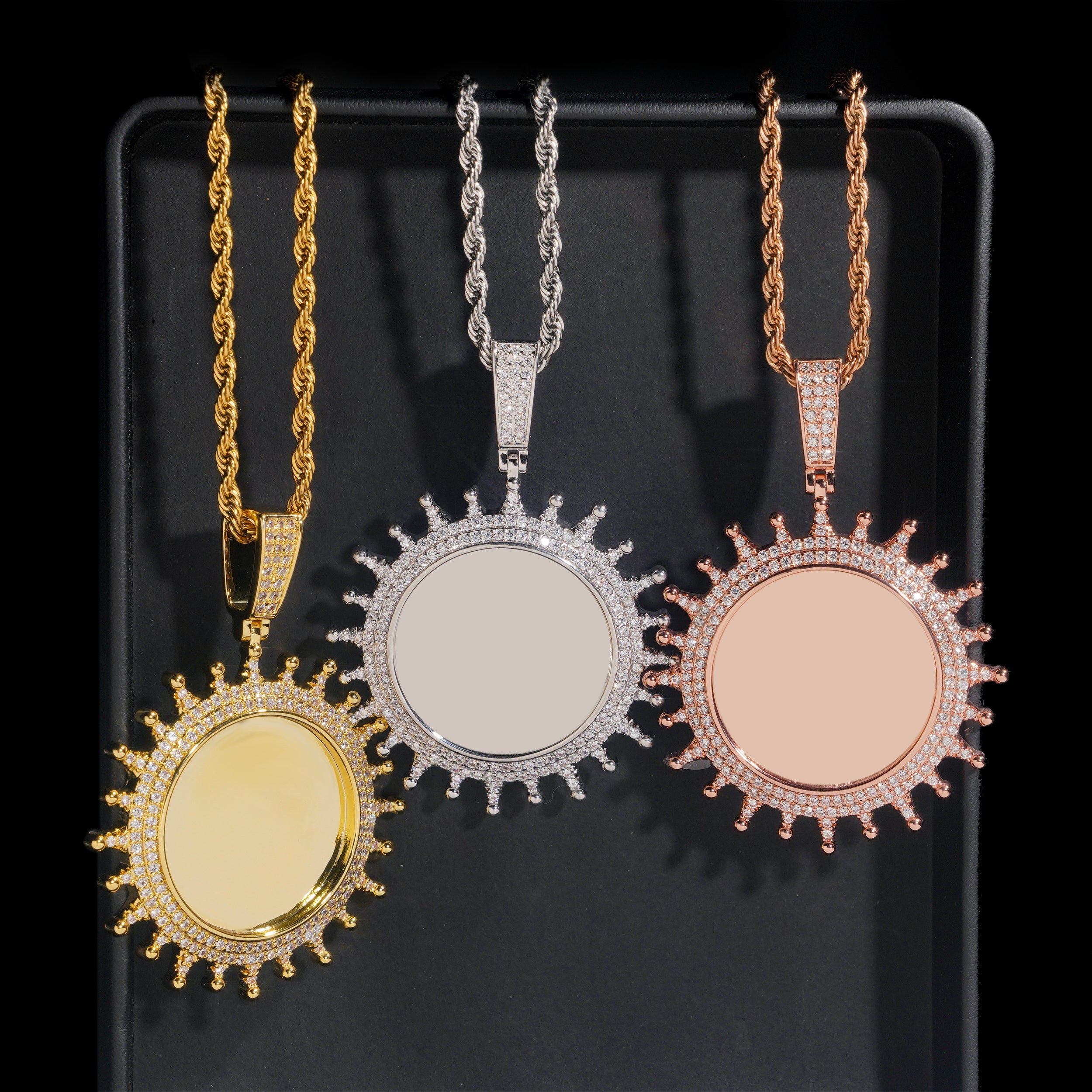 Popular Design Circle Photo Picture Memory Pendant