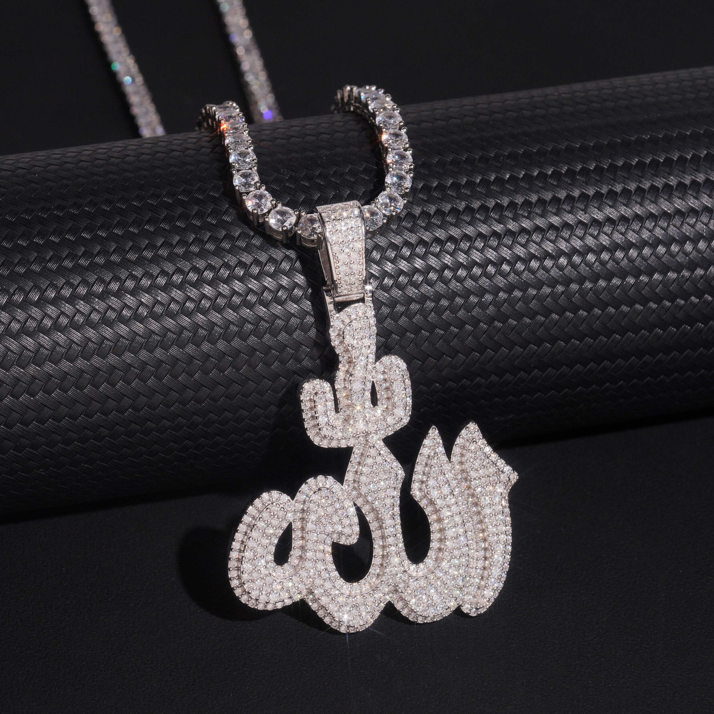 Hip Hop Jewelry Men Iced Out Allah Symbol Pendant
