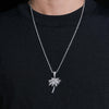 Iced Out Cz Tree Pendant Charm For Unisex