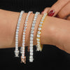 Sterling Silver 925 Iced Out 3MM Tennis Bracelet For Unisex